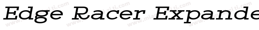 Edge Racer Expanded Italic Expanded字体转换